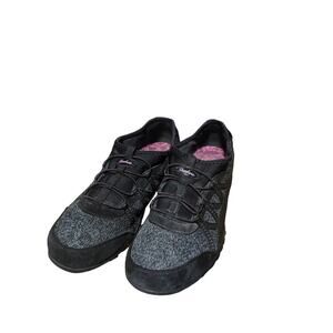 Skechers Women's Slip-On Memory Foam Athletic Shoes Black/Pink Size 8 Comfort